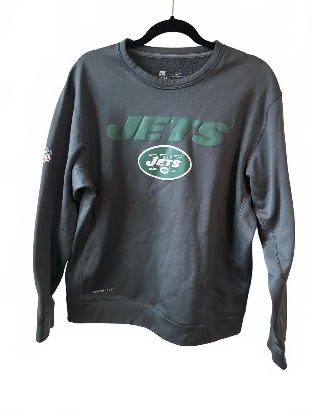Nike Therma-Fit New York Jets NFL Sweatshirt Size Large